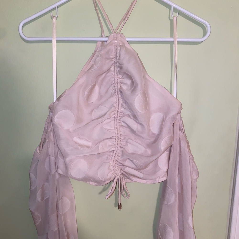 Pretty ruffled sleeve angel biba top